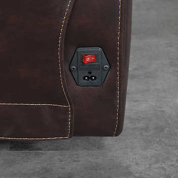 Ridgewin Leather Power Reclining Loveseat