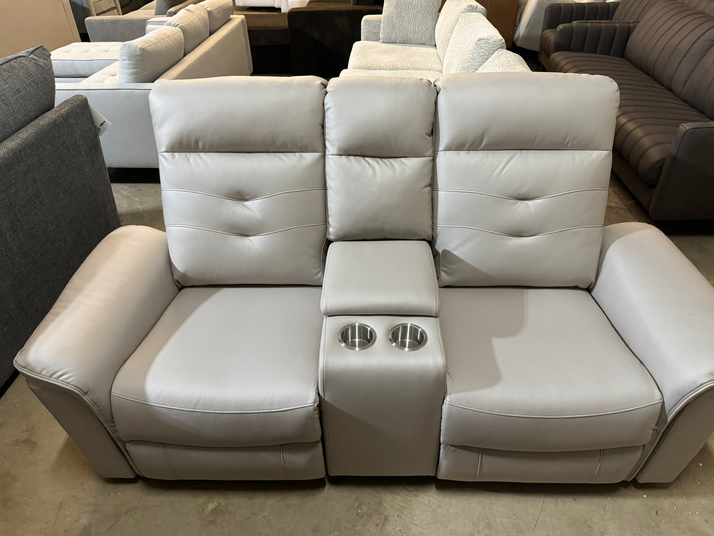 Alteo 76.7'' Wide Modern Loveseat with Arm Storage and USB