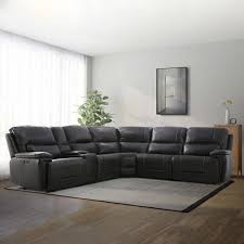 Malachi Leather Power Reclining Sectional with Power Headrests