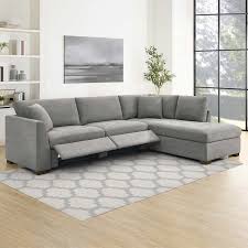 Thomasville Miles Fabric Sectional with Power Footrest