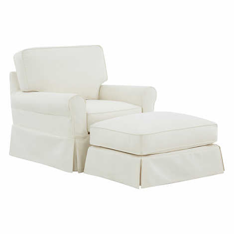 Whitlocke Fabric Slipcover Chair & Ottoman (Coming Soon!!)