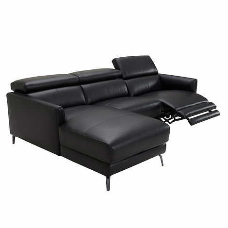 Hoffman Leather Power Reclining Sectional