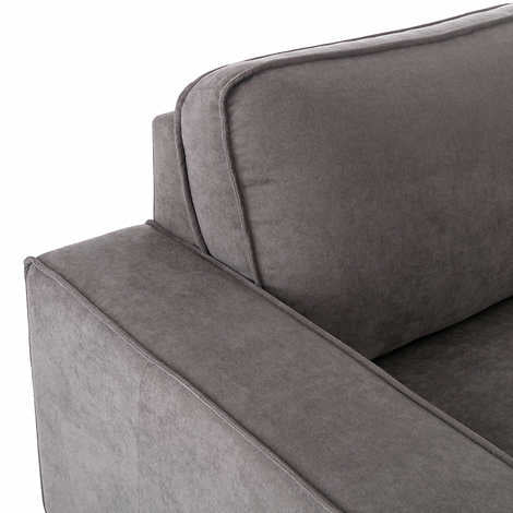 Marbella Fabric Sectional with Storage Ottoman