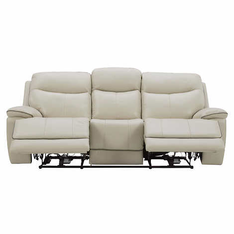 Messina Leather Power Reclining Sofa with Power Headrests (floor model)