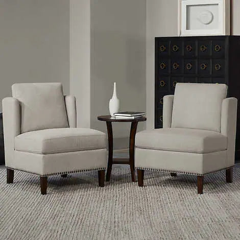 Thomasville Arlo 3-piece Fabric Chair & Accent Table Set
