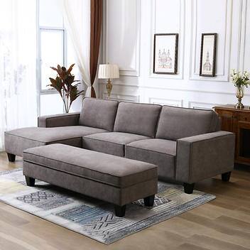 Marbella Fabric Sectional with Storage Ottoman (Coming Soon!!)