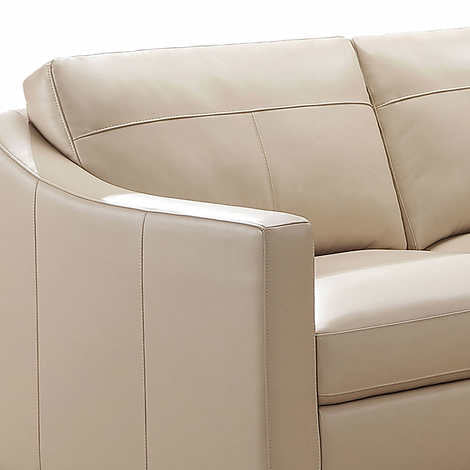 Pauline Leather Chaise Sectional